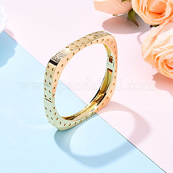 Браслеты из латуни с микропаве из прозрачных кубических цирконий BJEW-N035-05G