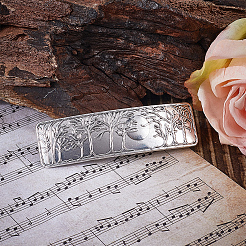 1 шт. прямоугольные заколки для волос с рисунком фаз Луны из сплава PHAR-CP0001-23AS-02