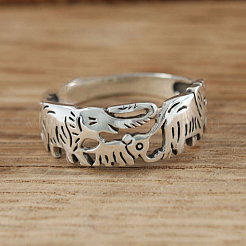 Кольца из латуни в форме слона&nbsp;FS-WG0A57B-02