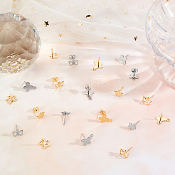 60 шт. 6 шт. фурнитура для сережек-гвоздиков из нержавеющей стали 304 STAS-DC0010-11