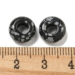 Синтетические бусины из обсидиана в виде снежинок G-Q173-03A-02