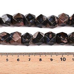 Бусины из натурального глаукофана G-T138-34