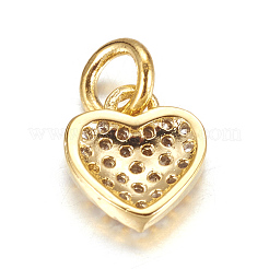 Ciondoli in ottone zirconi chiari micro pavé&nbsp;X-ZIRC-P060-41G