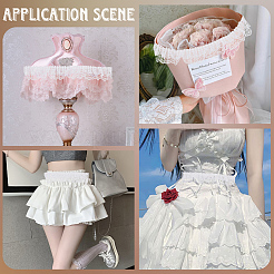 Отделка плиссированным кружевом длиной 10 м из полиэстера OCOR-CY0002-17B