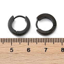 Boucles d'oreilles créoles en acier inoxydable 304 à effet poli&nbsp;EJEW-M001-31EB