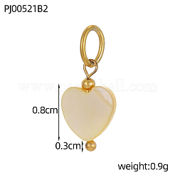 Подвески в виде ракушек из нержавеющей стали 304&nbsp;STAS-OY011-07G