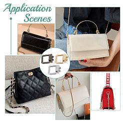 12 комплект двухцветных застежек для подвески сумок из цинкового сплава&nbsp;FIND-WR0008-45