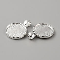 Цинк сеттингами подвески сплава кабошон FIND-WH0422-15