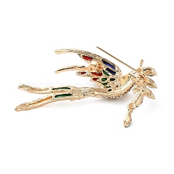 Эмалевые булавки со стразами ласточка/феникс JEWB-G042-01A-G