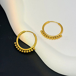 Pendientes de aro de acero inoxidable 304 para mujer&nbsp;WG7BD37-01