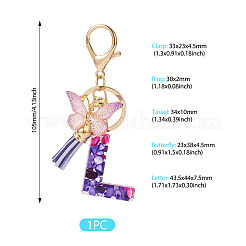 Porte-clés pendentif papillon en résine&nbsp;KEYC-TAC0034-03L