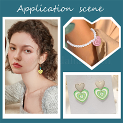 32шт 8 цвета прозрачный акриловый кулон MACR-HY0001-03