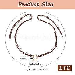 Полиэстеровые цепные ремни для женщин дамское платье AJEW-WH20018-51A