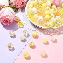 100 perles acryliques opaques et transparentes&nbsp;MACR-CJ0002-09A
