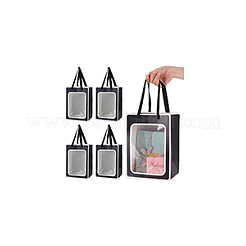 Бумажные пакеты для хранения подарков с ручкой CARB-WH0017-10B-01