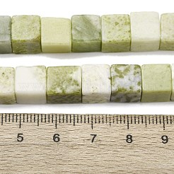 Природного нефрита нитей бисера G-B155-C06-8x8mm