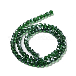 Placcare trasparente perle di vetro fili&nbsp;EGLA-A035-T4mm-A10
