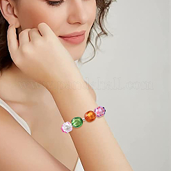 42 шт. 7-х цветные прозрачные акриловые бусины с осенней тематикой TACR-PA0001-05