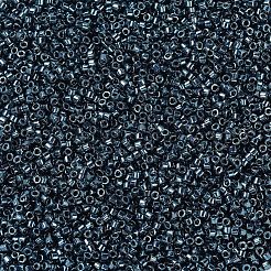 MIYUKIデリカビーズ  シリンダー  日本製シードビーズ  11/0  （db0451)亜鉛メッキダークスチールブルー  1.3x1.6mm  穴：0.8mm  約2000PCS /ボトル  10 G /ボトル&nbsp;SEED-JP0008-DB0451