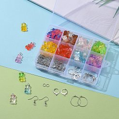 DIY 40 Paar Bären transparente Harzohrringe-Kits&nbsp;DIY-LS0001-02