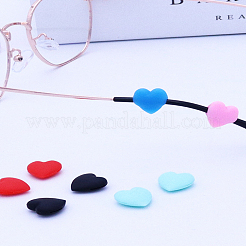 10 пара двухцветных силиконовых заушников для очков&nbsp;FIND-LP0008-57