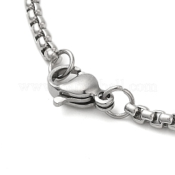 Женские ожерелья с подвеской в виде медали Святого Бенедикта из нержавеющей стали 201&nbsp;LS-NJEW-M008-01P