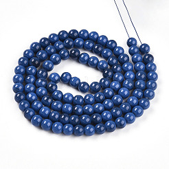 Выпечка окрашенные стеклянные бусины пряди&nbsp;DGLA-N013-8mm-10