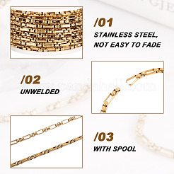 Ионное покрытие (ip) 304 нержавеющая сталь коробчатые цепи&nbsp;YS-TAC001-01G