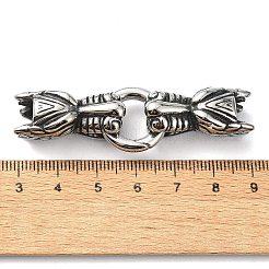 Кольца пружинные затворные из нержавеющей стали 304 в тибетском стиле FIND-Z046-06AS-03