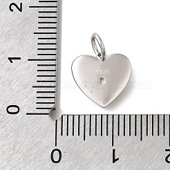 925 ciondolo in argento sterling con micro pavè di zirconi trasparenti&nbsp;STER-V001-01P-11