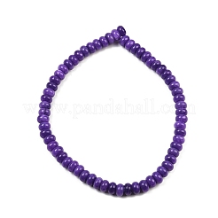 Окрашенные природные белый нефрит бисер пряди G-G107-A24-01