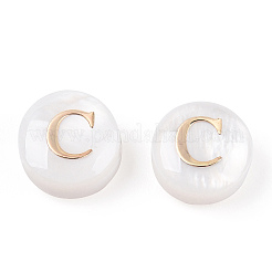 Бусины из натуральных пресноводных ракушек SHEL-N036-01C