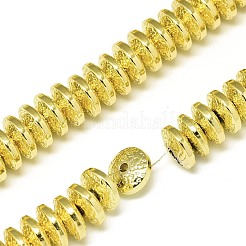 Гальванизировать немагнитных синтетический гематит бисер пряди G-S372-001-01G