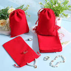 Прямоугольные бархатные мешочки на шнурке TP-BBC0001-06D