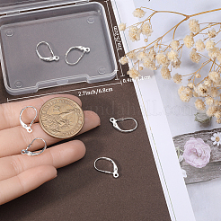 4 пара 925 серег-колец из стерлингового серебра с застежкой-русалкой&nbsp;STER-BBC0001-86