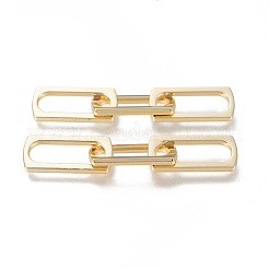 合金リンクリング  クイックリンクコネクター  長方形  ゴールドカラー  63x11mm  矩形：24x11x2mm  穴：6x19.5mm  はんだ付けされていない長方形：23.5x11x2mm&nbsp;X-PALLOY-M183-07G-RS
