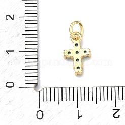 Ottone micro spianare pendenti zirconi&nbsp;KK-A293-20G-06