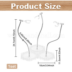 Пластиковые подставки для минифигурок с регулируемым кронштейном из змеиной кости ODIS-WH0070-75B