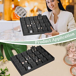 Поднос для подвесных товаров с 24 отделением из дерева ODIS-WH0030-191