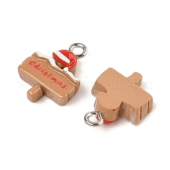 Подвески из непрозрачной смолы на рождественскую тематику RESI-S08-02Q