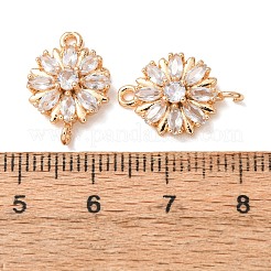Verbindungsanhänger mit durchsichtigem Zirkonia-Pavé aus Messing&nbsp;CU-CBAEC99-09G