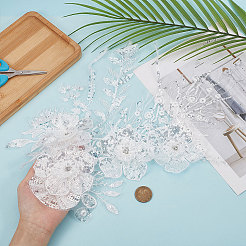 3d цветочная полиэфирная вышивка&nbsp;PATC-WH0008-41