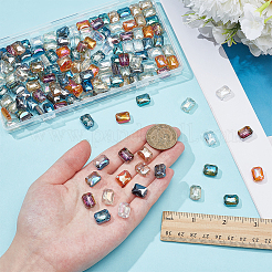 80 шт. 10 стильные гальванические прозрачные стеклянные бусины EGLA-PH0001-84