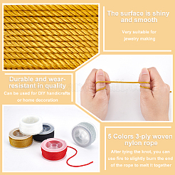 5 рулон 5-х цветного 3-слойного нейлонового шнура Milan&nbsp;OCOR-OC0001-40A