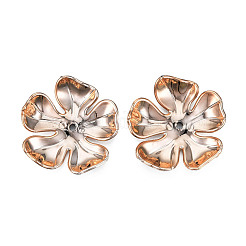 5-лепестковые гальванические непрозрачные акриловые колпачки для бусин SACR-T132-01