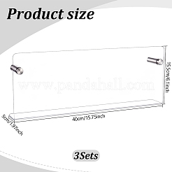 3 bolsa de estantería de pared de acrílico&nbsp;AJEW-WA0004-19