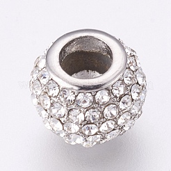 Европейские бусины из нержавеющей стали 304 STAS-O097-104B