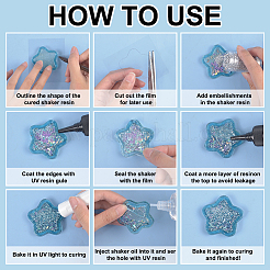 Прямоугольная пластиковая тонкая пленка&nbsp;LS-DIY-WH0259-56