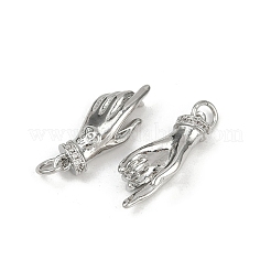 Латунные микро проложить кубического циркония подвески&nbsp;KK-C093-01D-P