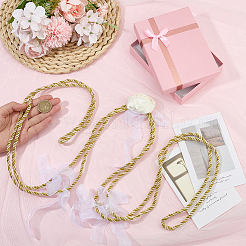 Полиэстеровая лента свадебная веревка для свадьбы&nbsp;HJEW-OC00256